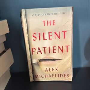 The Silent Patient by Alex Michaelides - Cream and Red Cover